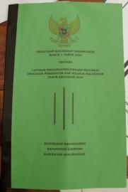 Persetujuan Laporan Pertanggungjawaban Realisasi Anggaran Pendapatan dan Belanja Kalurahan ( APBKal 