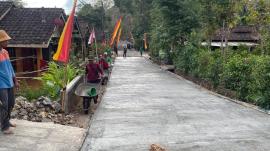 PEMBANGUNAN BLOCK COR JALAN PADUKUHAN LANGSEP KARYA BAKTI TNI